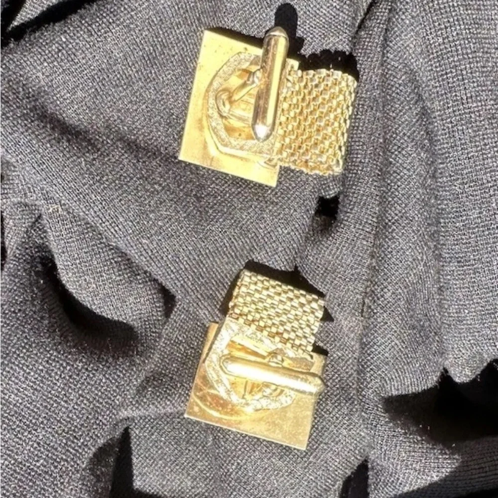 Elegant Gold and Brown tiger eye Cufflinks